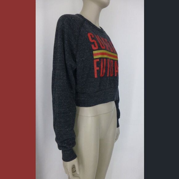 Where I'm From San Francisco 49ers Theme Sunday Fun Day Cropped Sweater - Picture 8 of 12